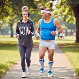 Gently Used Heather Gray & White “NOPE” Workout Hoodie, 100% Cotton